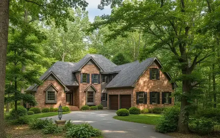European house plans 22-158 - front exterior, 2,009 sq ft, 3 bed, 2 bath house plans | Monster House Plans