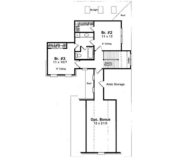 Upper/Second Floor Plan: 22-158