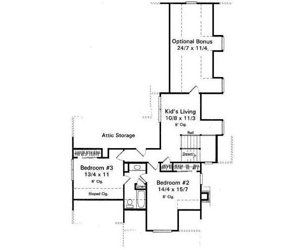 Upper/Second Floor Plan: 22-159