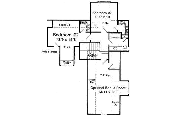 Upper/Second Floor Plan: 22-162