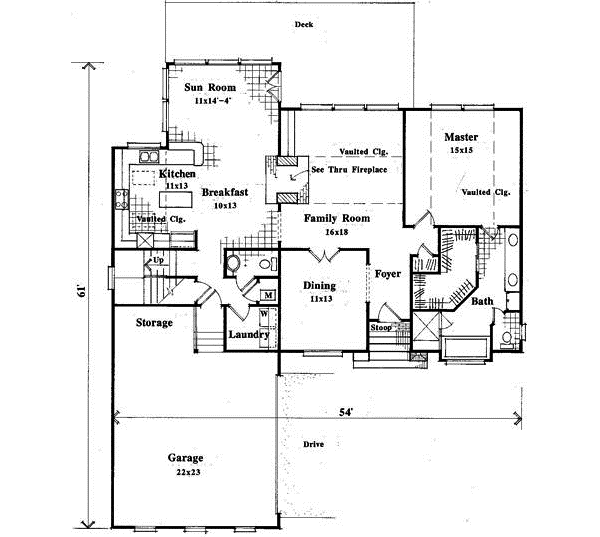 Main Floor Plan: 22-165