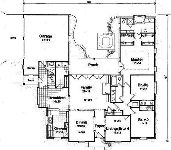 Main Floor Plan: 22-166