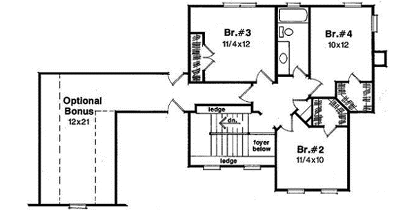 Upper/Second Floor Plan: 22-167