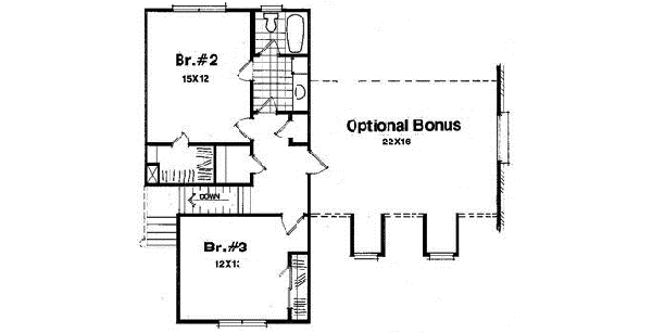 Upper/Second Floor Plan: 22-168