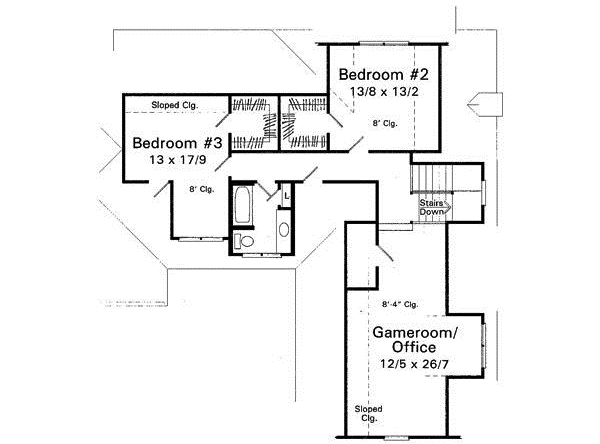 Upper/Second Floor Plan: 22-172