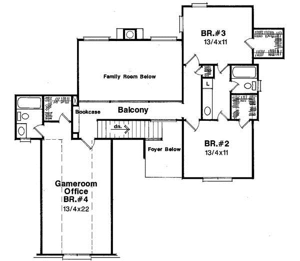 Upper/Second Floor Plan: 22-174
