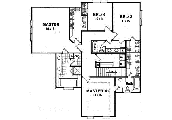 Upper/Second Floor Plan: 22-175
