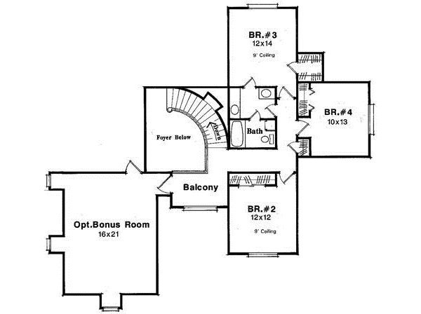 Upper/Second Floor Plan: 22-176