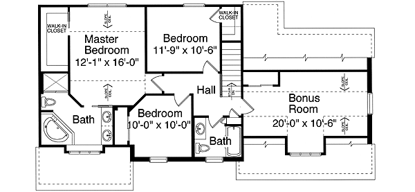 Upper/Second Floor Plan: 23-121