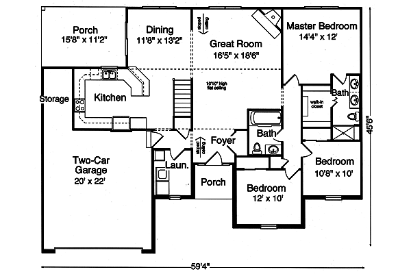 Main Floor Plan: 23-129