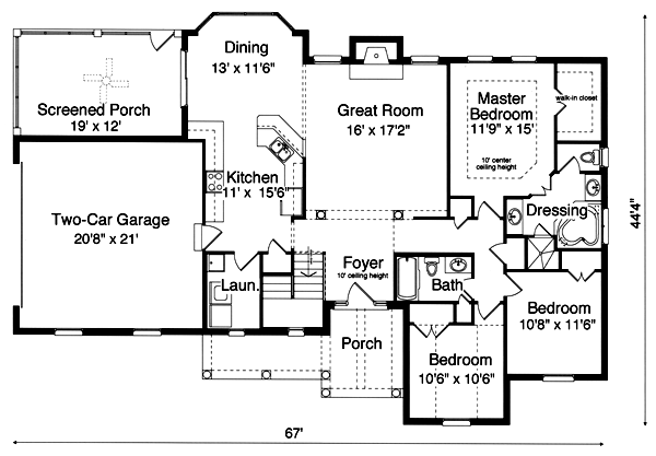 Main Floor Plan: 23-132