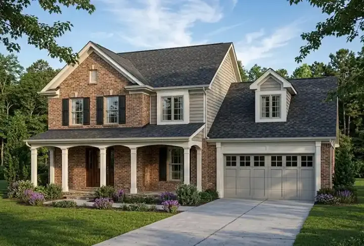 Southern house plans 23-138 - front exterior, 1,650 sq ft, 3 bed, 2 bath house plans | Monster House Plans