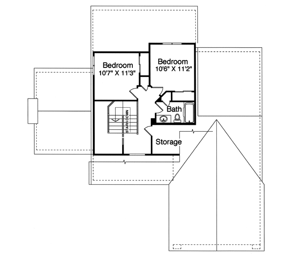 Upper/Second Floor Plan: 23-144