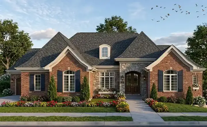 Southern house plans 23-145 - front exterior, 2,836 sq ft, 3 bed, 2 bath house plans | Monster House Plans