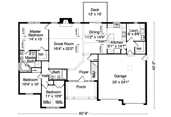 Main Floor Plan: 23-155