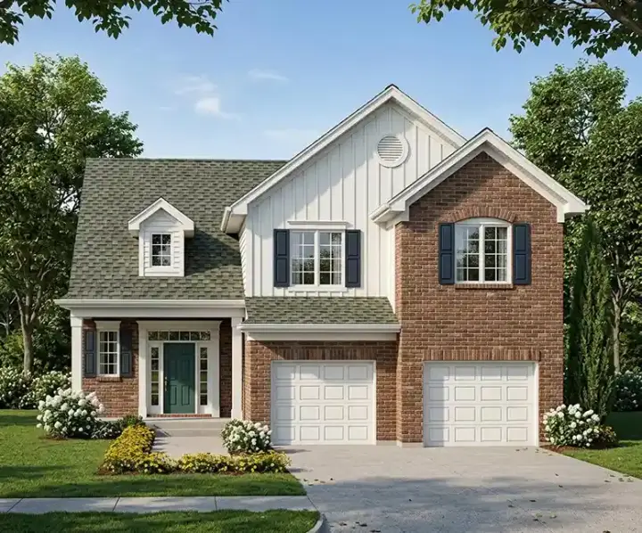 Traditional house plans 23-169 - front exterior, 1,828 sq ft, 4 bed, 2 bath house plans | Monster House Plans