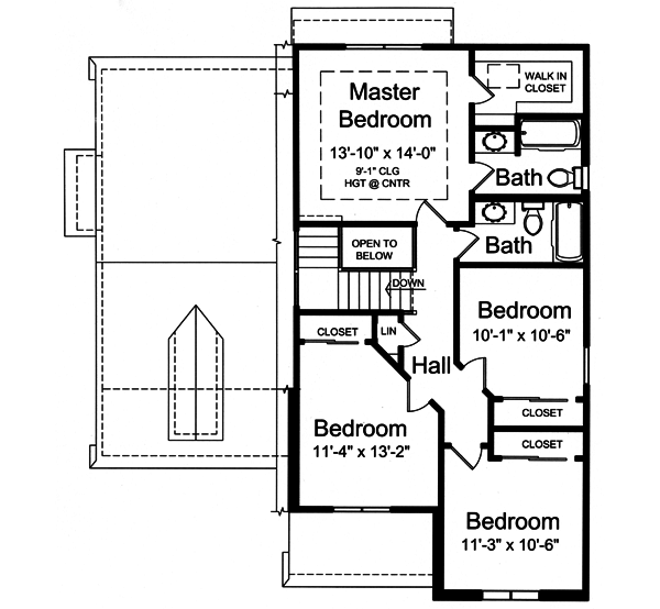 Upper/Second Floor Plan: 23-169