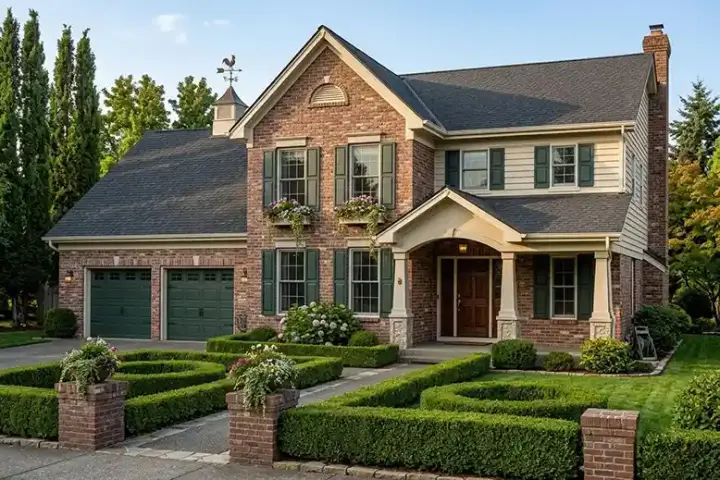 Southern Colonial house plans 23-185 - front exterior, 1,856 sq ft, 3 bed, 2 bath house plans | Monster House Plans