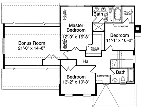 Upper/Second Floor Plan: 23-185