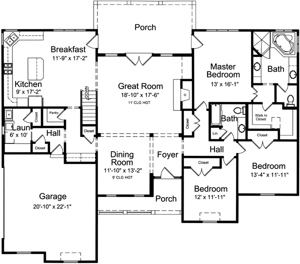 Main Floor Plan: 23-186