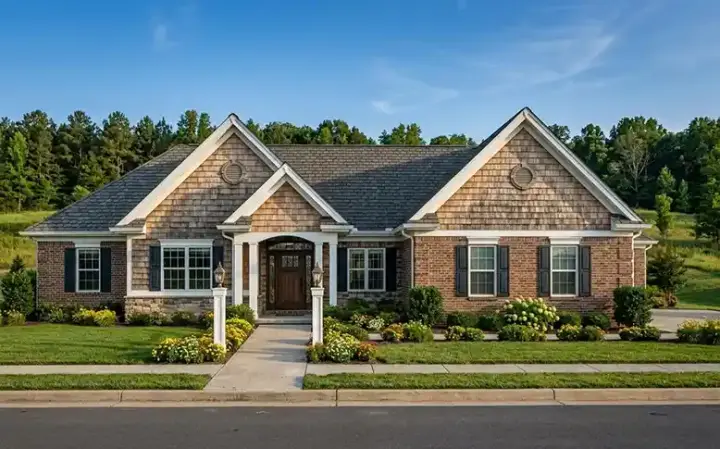 Traditional house plans 23-213 - front exterior, 2,553 sq ft, 3 bed, 3 bath house plans | Monster House Plans