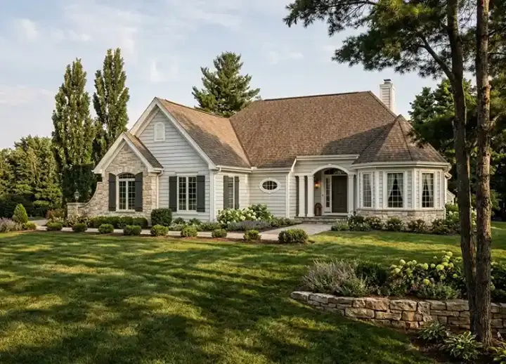 Traditional house plans 23-219 - front exterior, 2,041 sq ft, 4 bed, 4 bath house plans | Monster House Plans