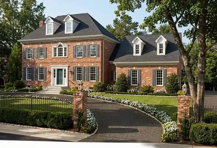 Southern Colonial house plans 23-231 - front exterior, 2,422 sq ft, 4 bed, 2 bath house plans | Monster House Plans