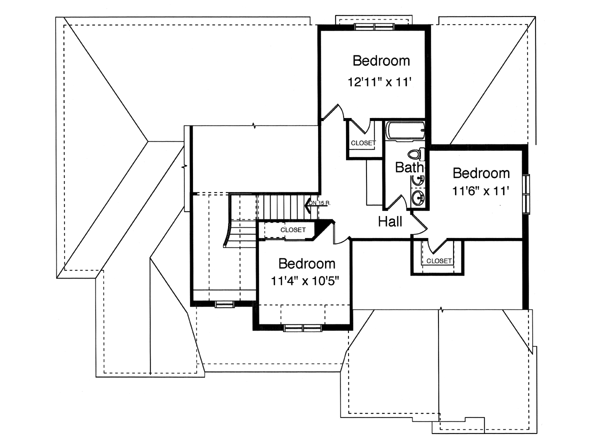 Upper/Second Floor Plan: 23-289