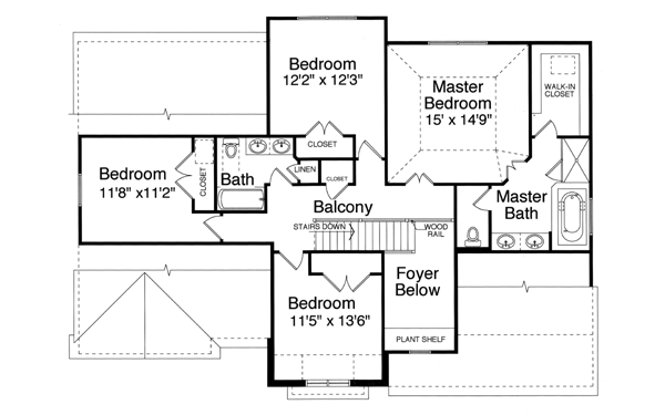 Upper/Second Floor Plan: 23-302