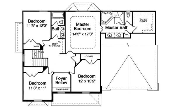 Upper/Second Floor Plan: 23-313
