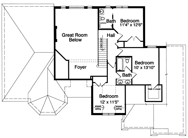 Upper/Second Floor Plan: 23-316