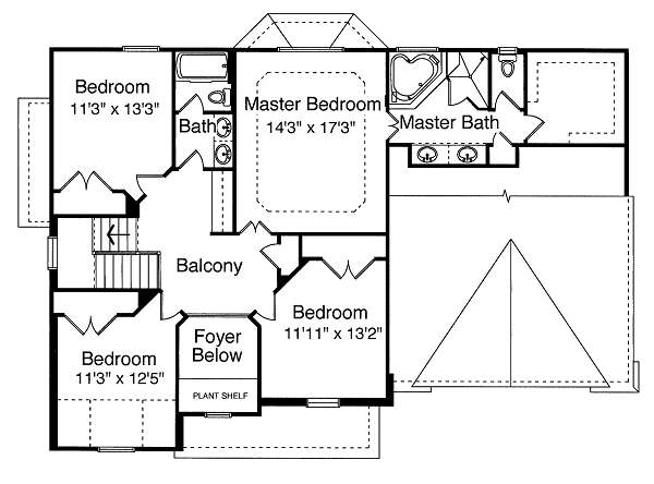 Upper/Second Floor Plan: 23-318