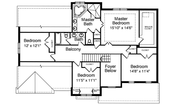 Upper/Second Floor Plan: 23-332