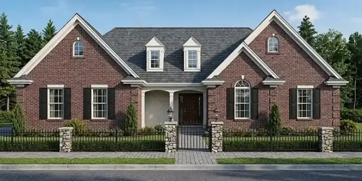 Traditional house plans 23-334 - front exterior, 2,925 sq ft, 4 bed, 3 bath house plans | Monster House Plans