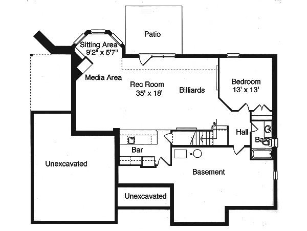 Lower Floor Plan: 23-334