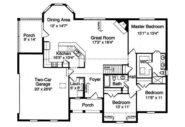 Main Floor Plan: 23-334