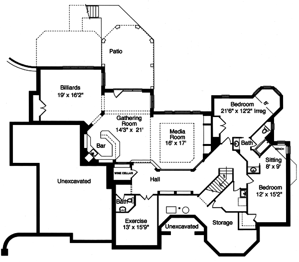 Lower Floor Plan: 23-393