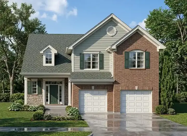 Traditional house plans 23-415 - front exterior, 1,828 sq ft, 3 bed, 2 bath house plans | Monster House Plans
