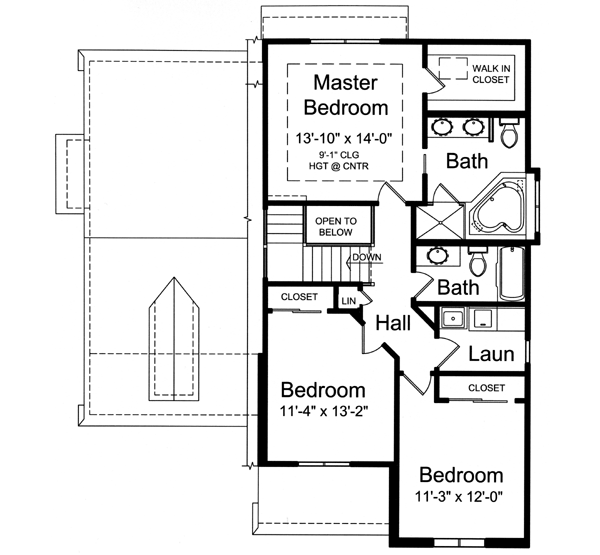 Upper/Second Floor Plan: 23-415