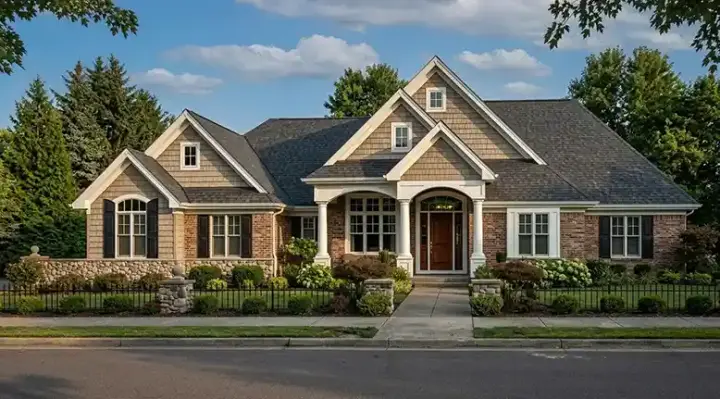 Traditional house plans 23-416 - front exterior, 2,796 sq ft, 2 bed, 2 bath house plans | Monster House Plans