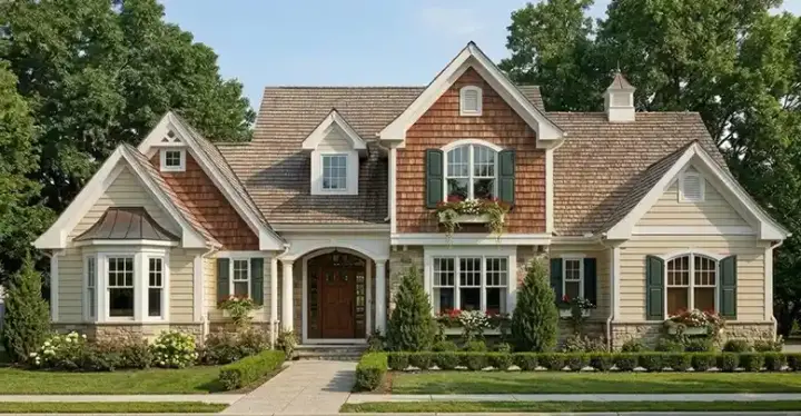Cottage house plans 23-419 - front exterior, 2,258 sq ft, 3 bed, 2 bath house plans | Monster House Plans