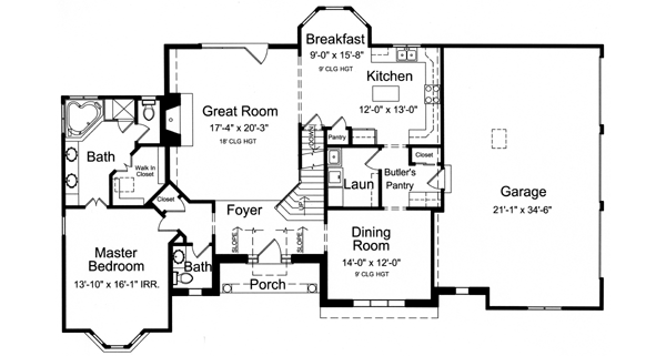 Main Floor Plan: 23-419