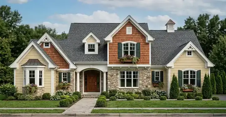 Traditional house plans 23-420 - front exterior, 2,544 sq ft, 4 bed, 2 bath house plans | Monster House Plans