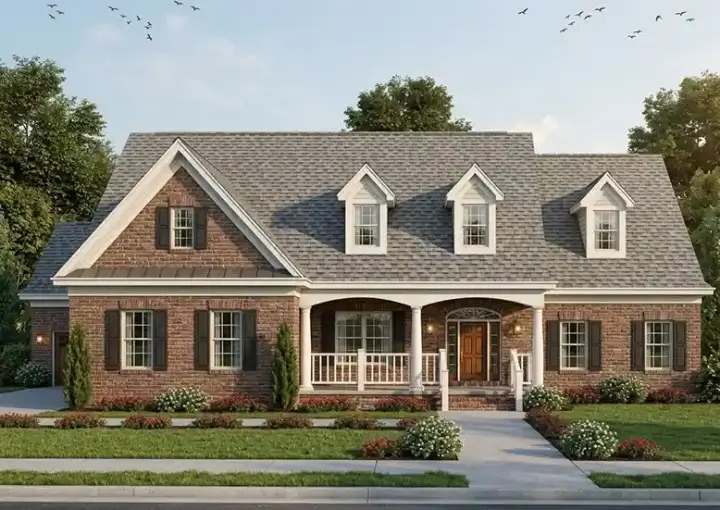Southern house plans 23-424 - front exterior, 3,595 sq ft, 4 bed, 3 bath house plans | Monster House Plans