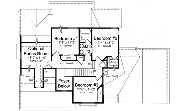 Upper/Second Floor Plan: 23-426