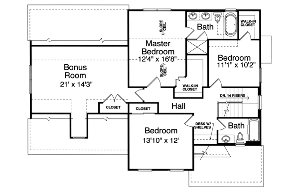 Upper/Second Floor Plan: 23-428