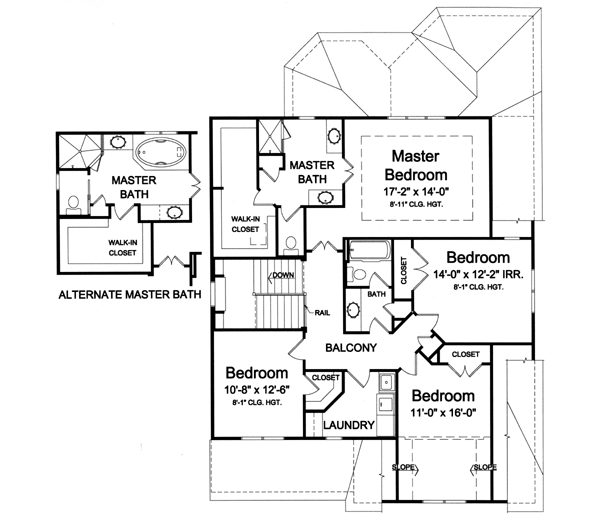 Upper/Second Floor Plan: 23-433