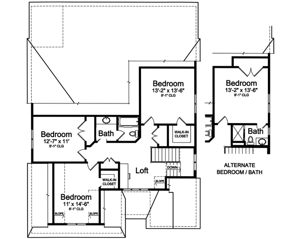 Upper/Second Floor Plan: 23-434