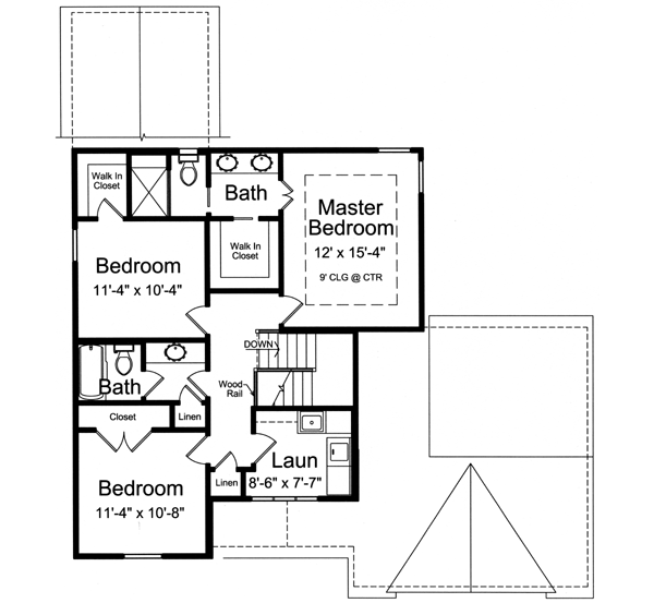 Upper/Second Floor Plan: 23-435