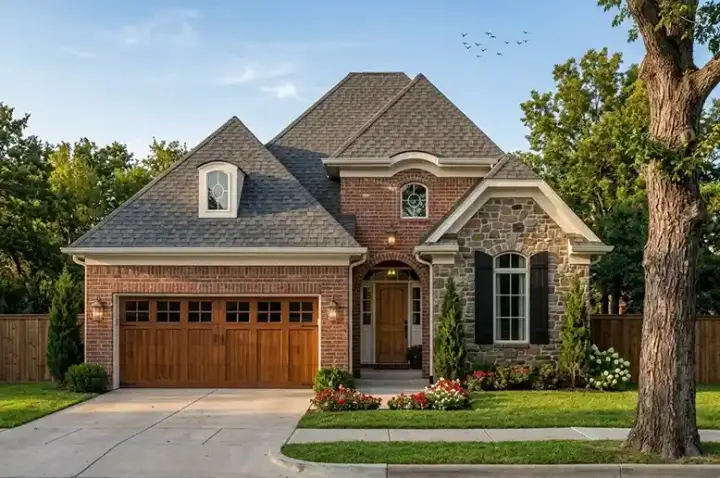 French Country house plans 23-446 - front exterior, 1,669 sq ft, 2 bed, 2 bath house plans | Monster House Plans